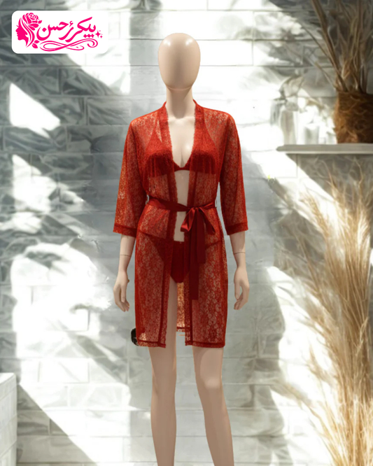 Midnight Grace 3-Piece Lace Set