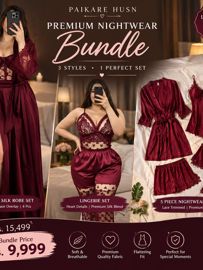 Bridal Nightwear Luxury Bundle – 3 Styles Collection