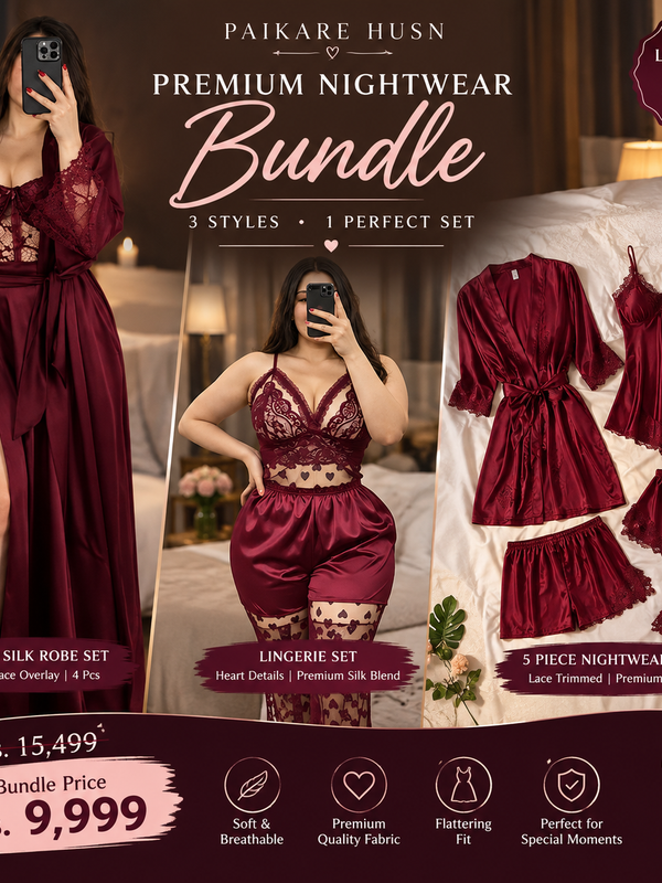 Bridal Nightwear Luxury Bundle – 3 Styles Collection
