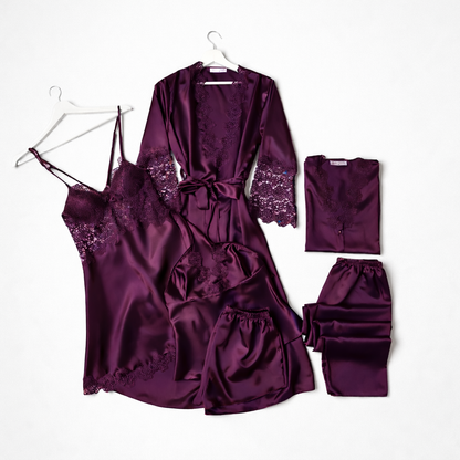 Original Silk | Rose Dreams 6-Piece Nightwear Set