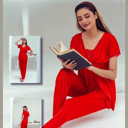 2-Piece Bridal Nightwear Set – Soft & Chic Sleepwear