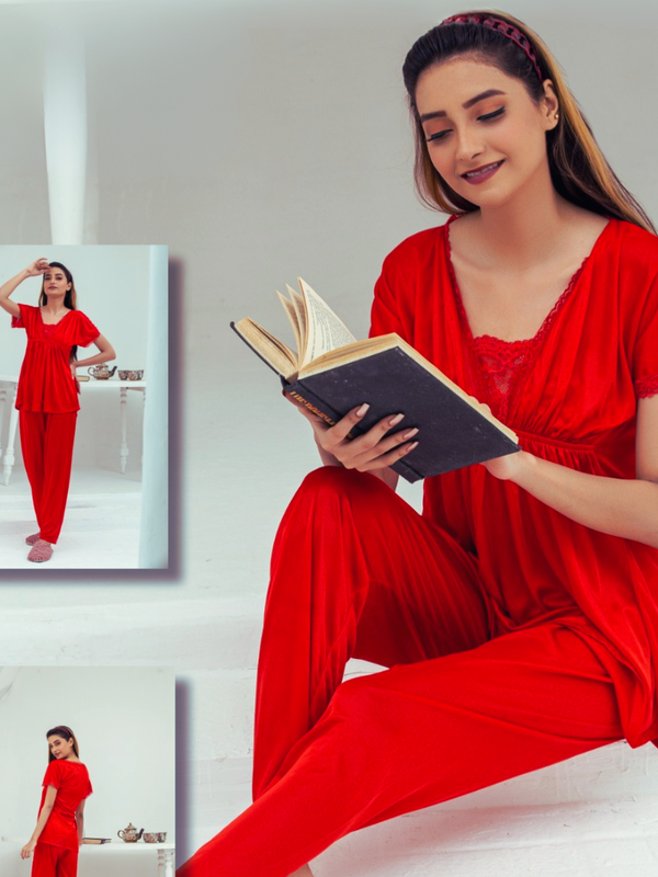 2-Piece Bridal Nightwear Set – Soft & Chic Sleepwear