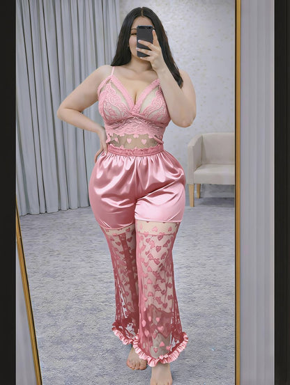 Lingerie Set – Luxe Intimate Wear with Heart Details | Premium Silk Blend