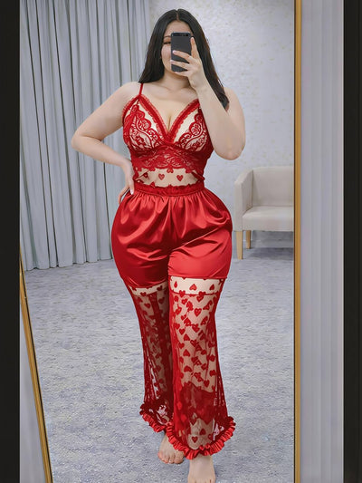 Lingerie Set – Luxe Intimate Wear with Heart Details | Premium Silk Blend