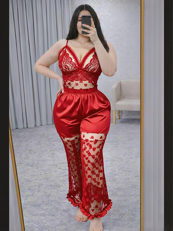 Lingerie Set – Luxe Intimate Wear with Heart Details | Premium Silk Blend
