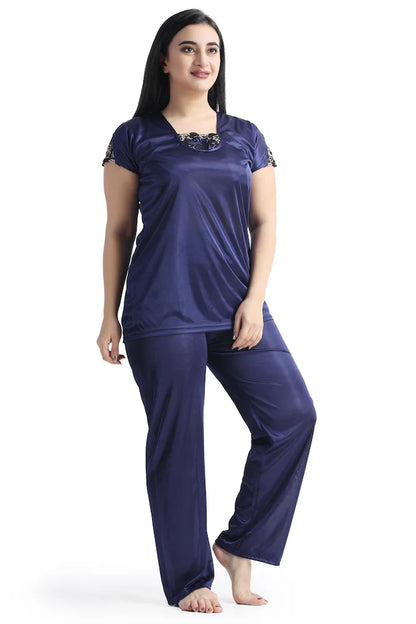 Cozy Silk 4‑Piece Night Set