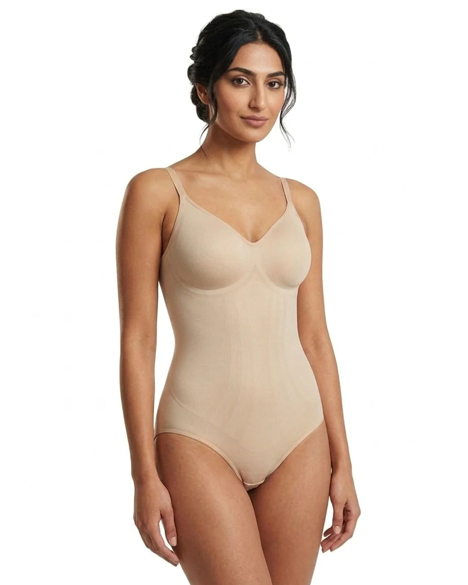 Floral Elegance 4-Piece Nightwear + Seamless BodyShaper Set
