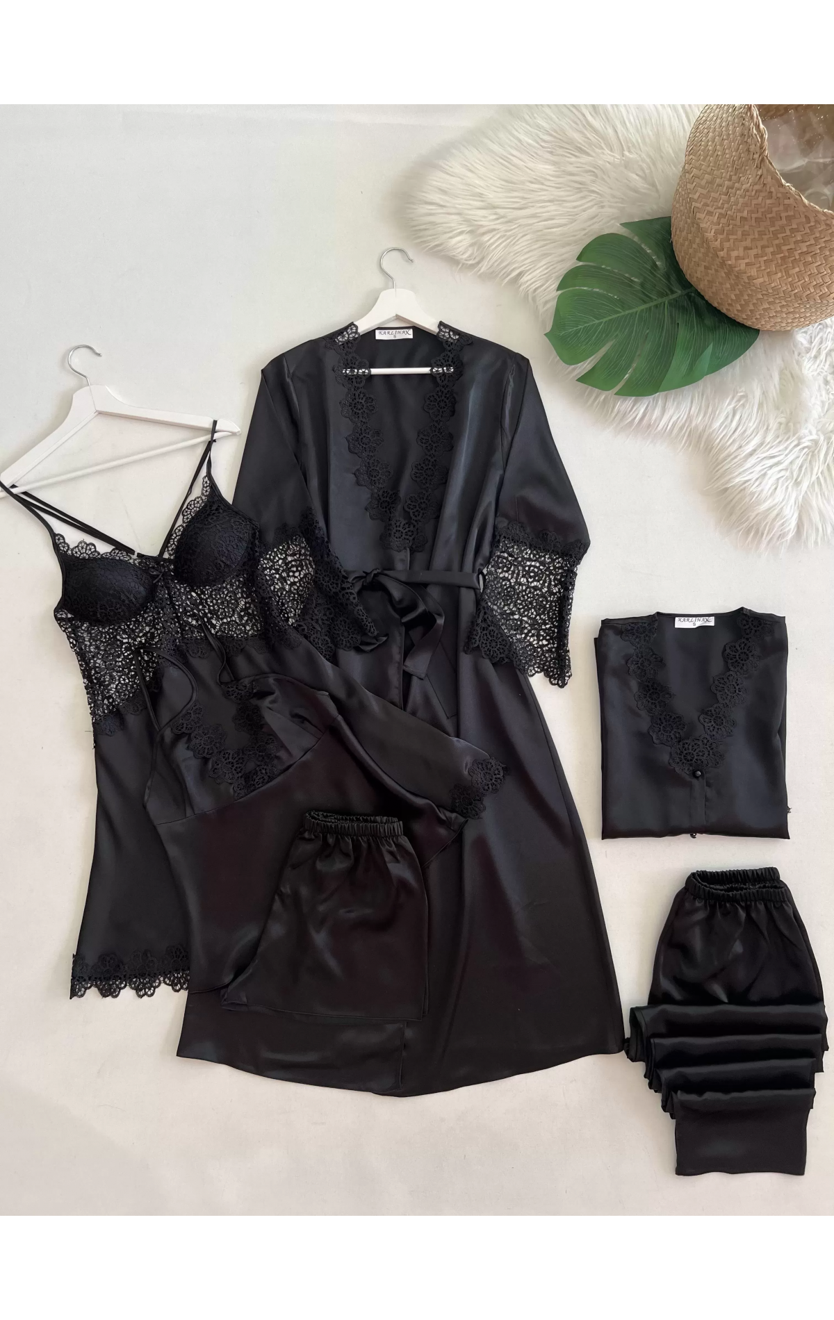 Original Silk | Rose Dreams 6-Piece Nightwear Set
