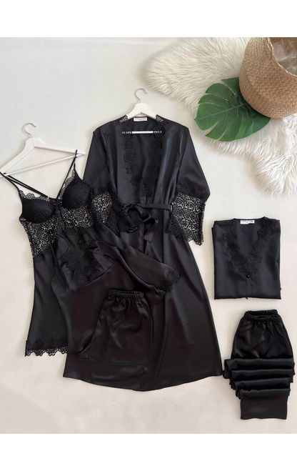 Original Silk | Rose Dreams 6-Piece Nightwear Set